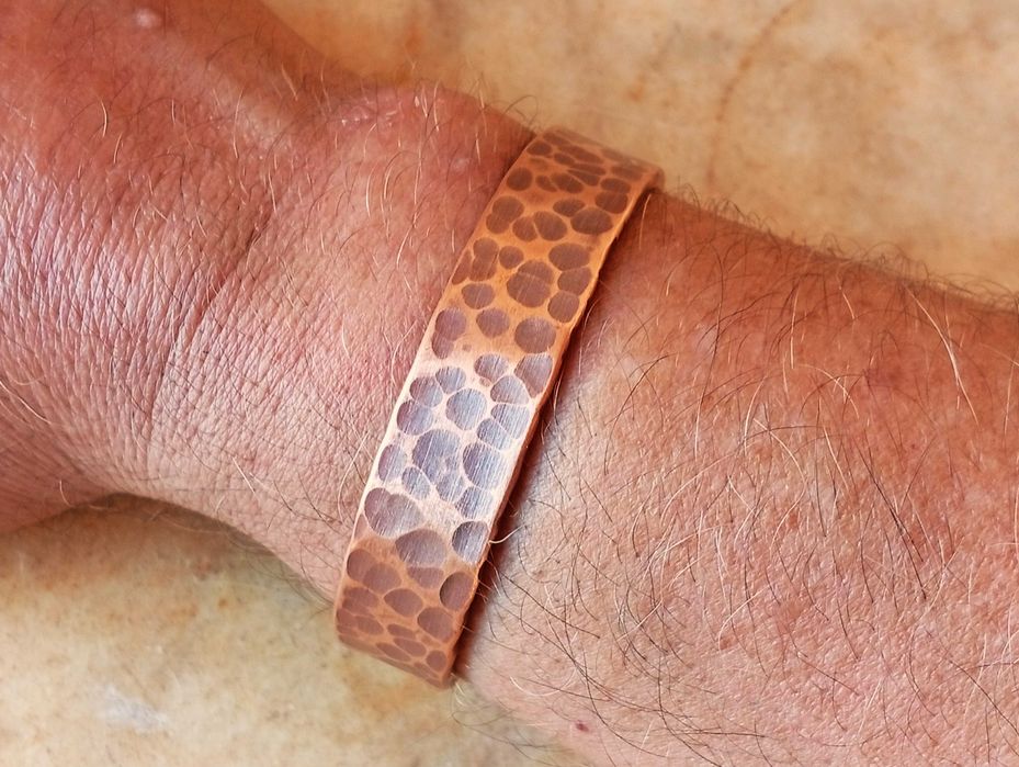Pulseira em Cobre Puro e Maciço, ótima para fins medicinais