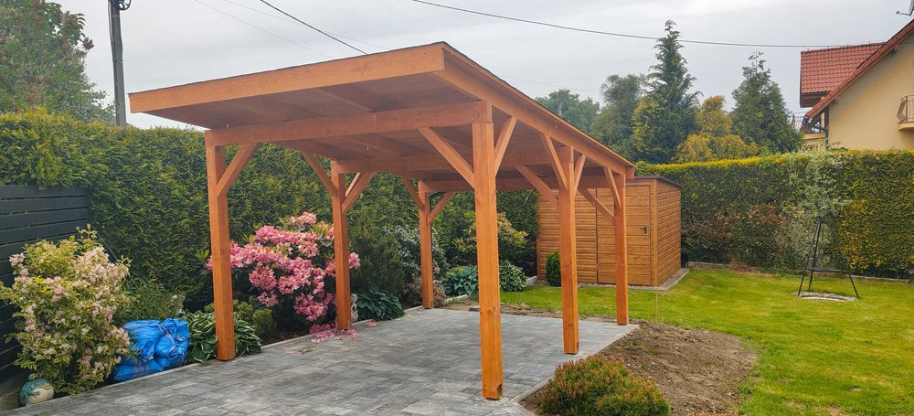 WIATA JEDNOSPADOWA 5.9x6.2m Producent! (każdy wymiar)  Drewno KVH