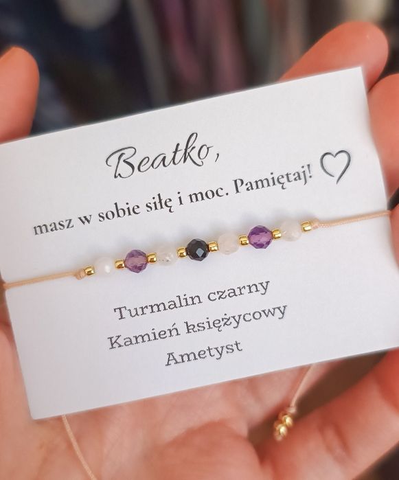 Bransoletka kamienie naturalne zamówienie