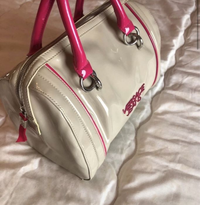 Mala Versace Jeans Original Rosa e Bege