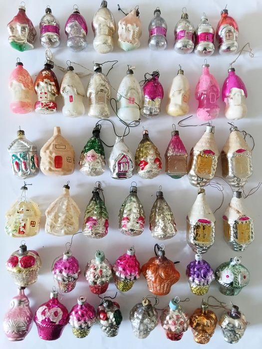 Елочние игрушки ссср часи домики крокодил