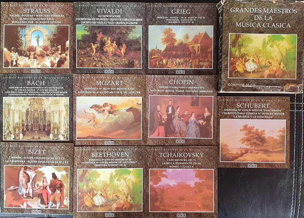 Cds de música clássica. Bach, Puccini, Schumann, Wagner, Handel etc
