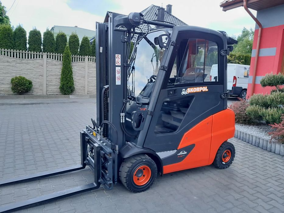 Linde H18D-02  Wózek Widłowy Kabina Klima Pozycjoner Triplex