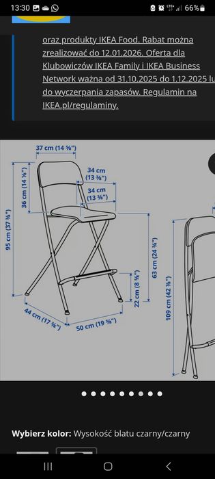 Krzeslo wysokie IKEA