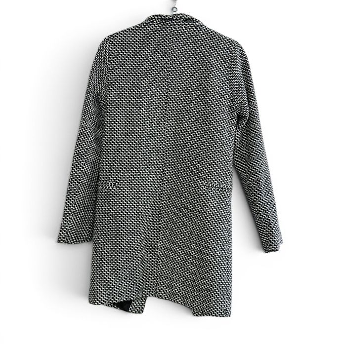 Żakiet elegancki biało-czarny M 38