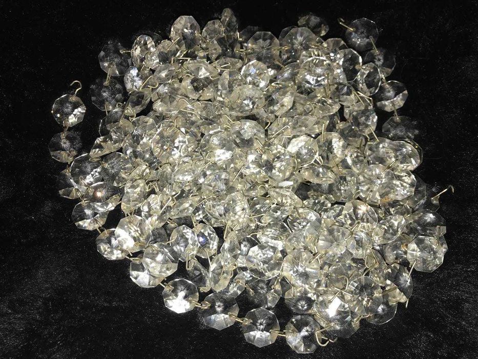 Подвески-восьмигранники хрустальные для люстр, бра, светильников