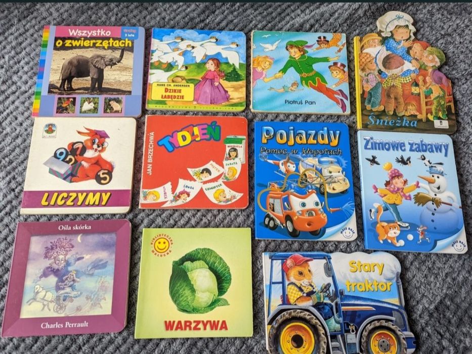 11 x książki  Piotruś pan śnieżka warzywa liczymy tydzien klasyka pol