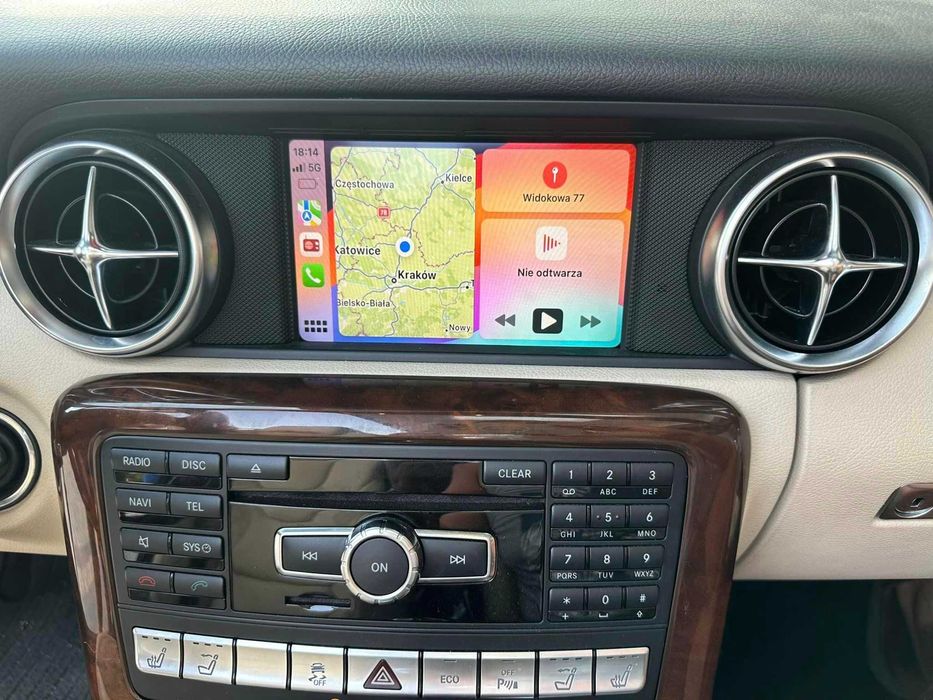 Mercedes Carplay Android Auto B C CLS E G ML SL SLK BOX Polskie Menu