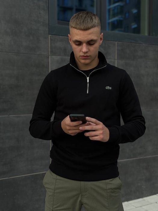 ‼️БЕЗ ПРЕДОПЛАТ‼️Мужской свитшот полу замок лакоста Lacoste | кофта лакоста | полу зип Lacoste | кофта лакоста | мужская зипка Lacoste |Lacoste |