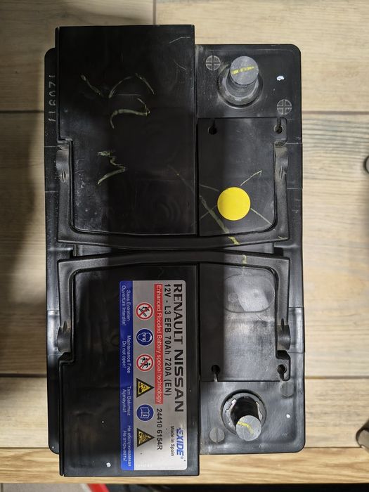 Oryginalny akumulator 12 V Renault Nissan EFB 70