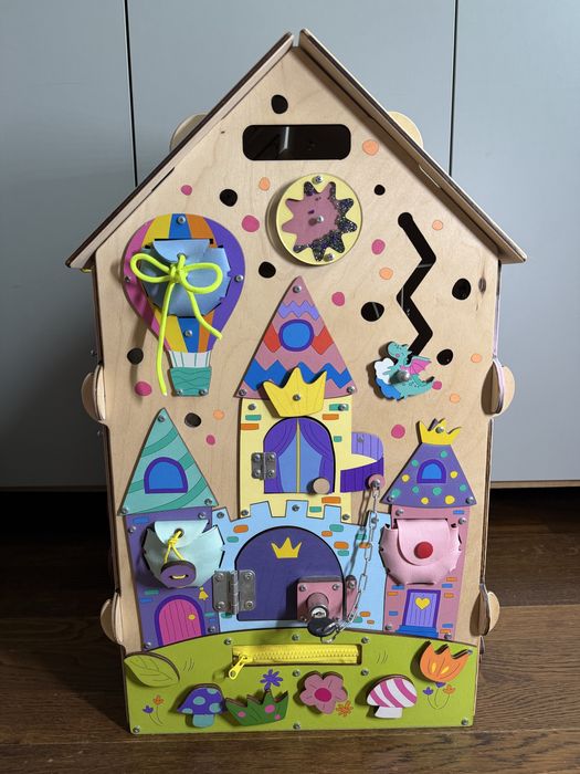 MEGA Domek 6w1 duża tablica kostka manipulacyjna Montessori nowe1600zł