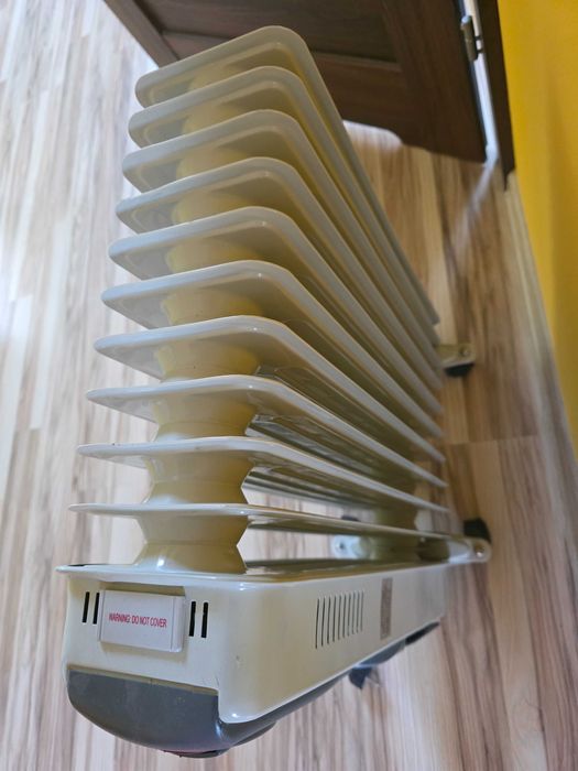 Grzejnik Olejowy Turbo Volteno biały 11 żeberek Timer Ciepło Oszczędny