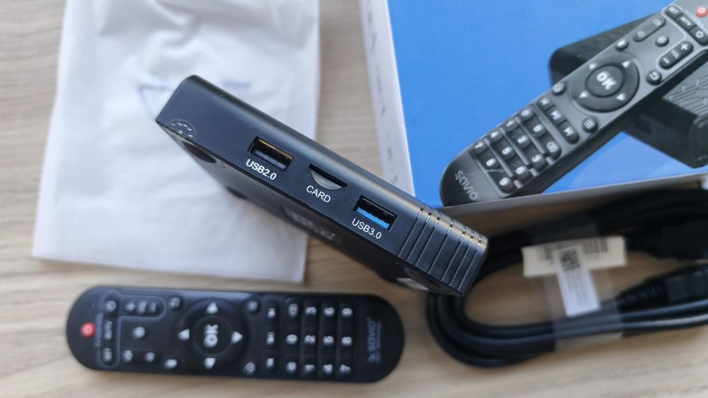 Odtwarzacz multimedialny Savio TB-S01, Android, Netflix, sieć, pendrive, dysk