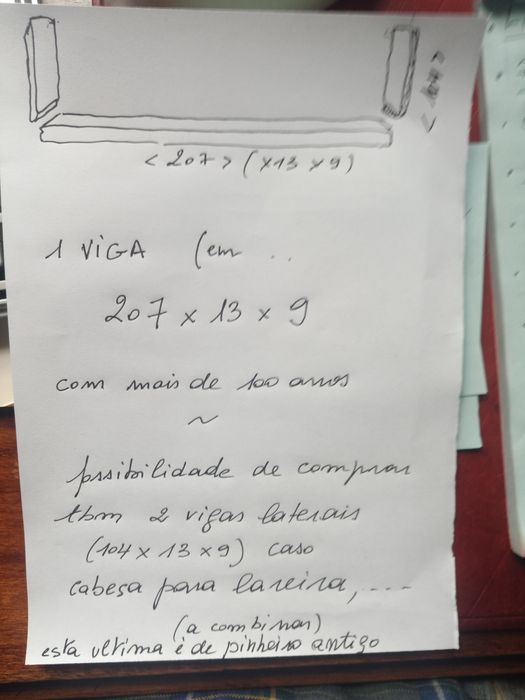 VIGA madeira nobre para decoração, topo de lareira ...