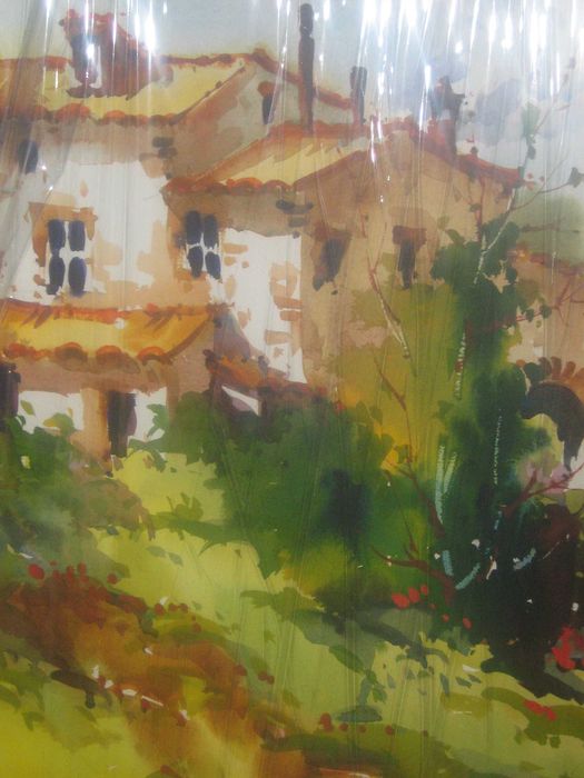 Pintura de estilo paisagístico, de Puell Mela