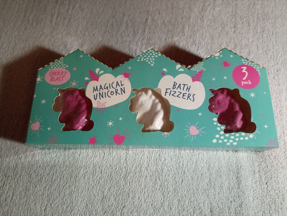 Musujące kule do kąpieli, jednorożce. Cherry Blast. Bath Fizzers
