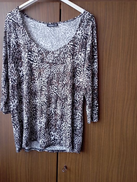 Bluzka letnia damska 44/XXL rękaw 3/4