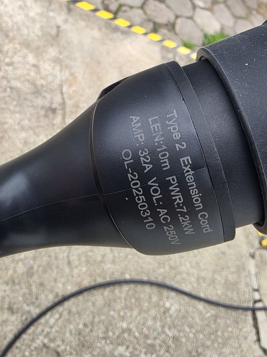 kabel do ładowania samochodu elektrycznego EV typ 2 10m