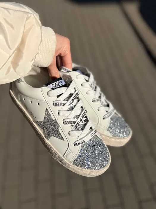 Кеди голден гус golden goose | срібні снікерси БЕЗ ПЕРЕДПЛАТИ!!!