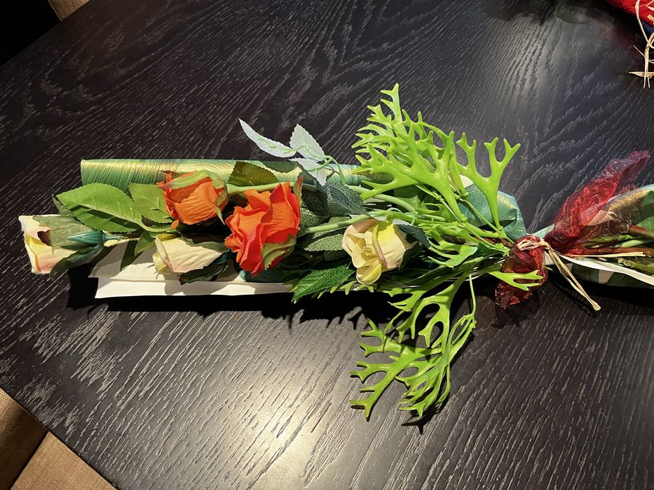 Arranjo de flores nao naturrais