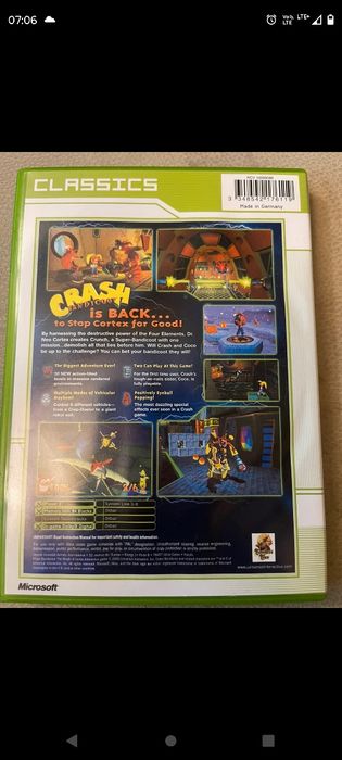 Crash bandicoot Xbox