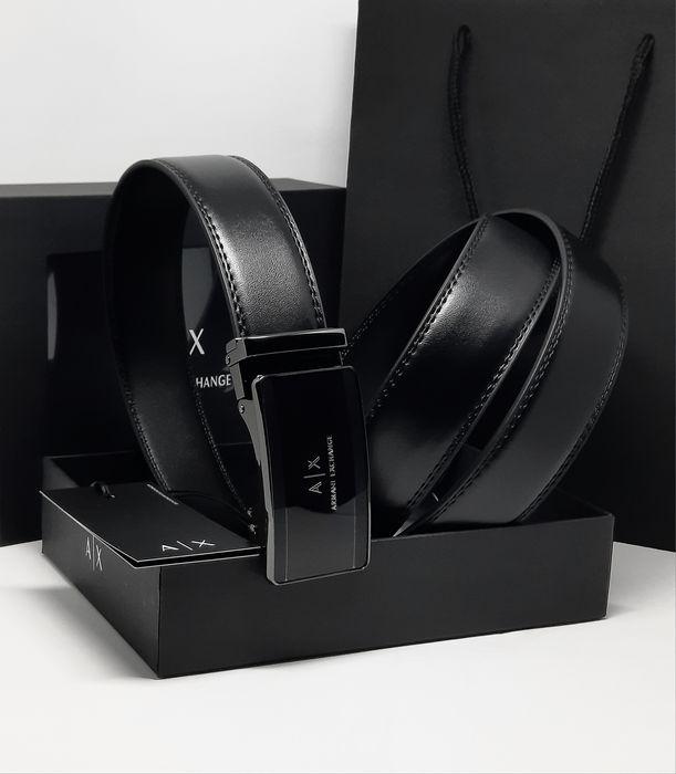 Чоловічий ремінь подарунковий набір | Мужской ремень пояс автомат