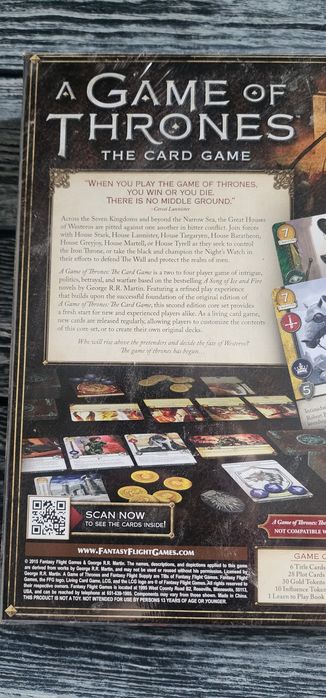 Настольная игра A Game of Thrones: The Card Game (Second Edition), новая, в заводской пленке