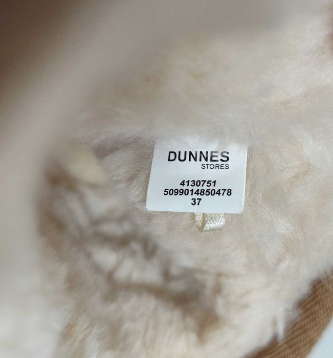 Botki Śniegowce Ocieplane Zamszowe Brązowe Dunnes Stores | R. 37