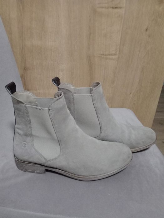 Skórzane botki Tamaris, w rozmiarze 37
