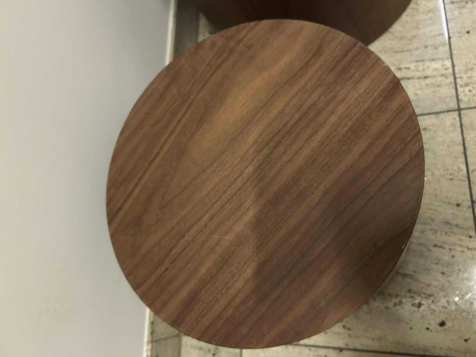 Westwing komplet dwóch stolików kawowych Dan orzech brązowe 2 elementy