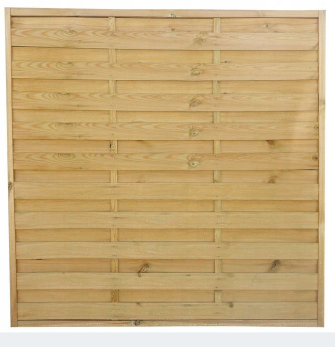 Płot panelowy drewniany w ramie solidny pergola ogrod 180x180