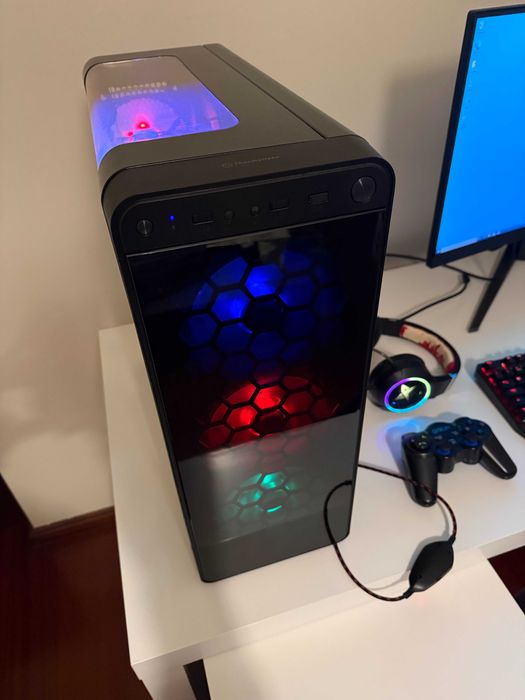 PC Gaming completo com monitor,teclado,rato,comando