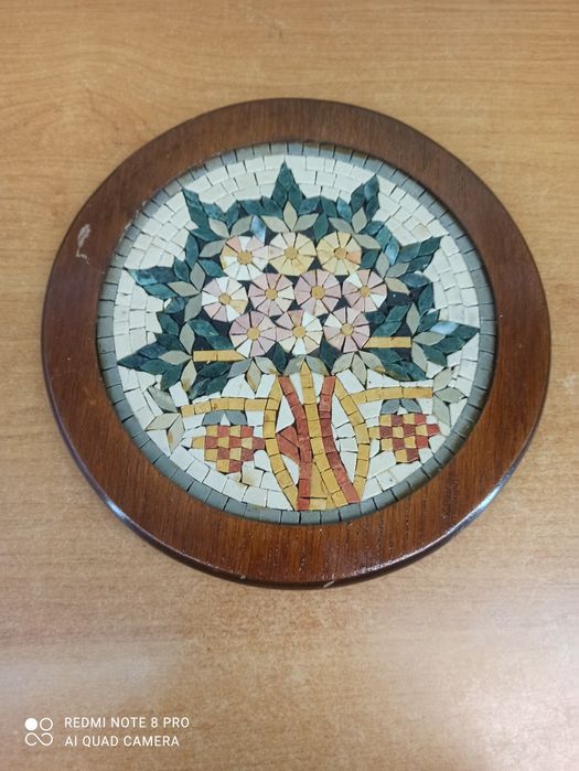 Ozdobny obraz mozaikowy – Drzewo kwiatowe | ręczna praca