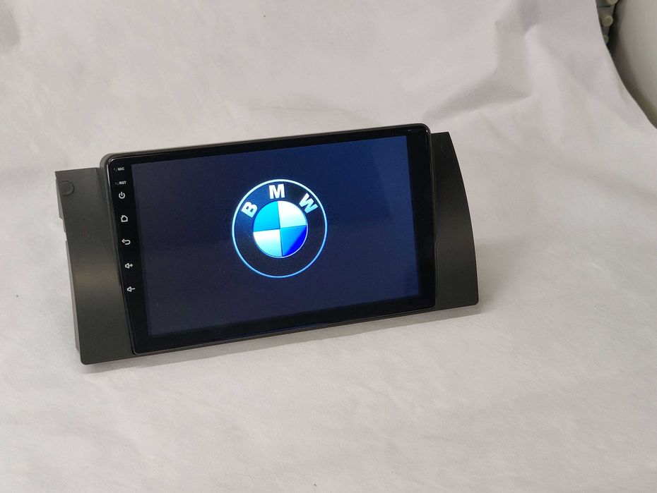 Rádio BMW E39 Android 13 WiFi GPS Novo com Garantia Ecrã 9 Polegadas