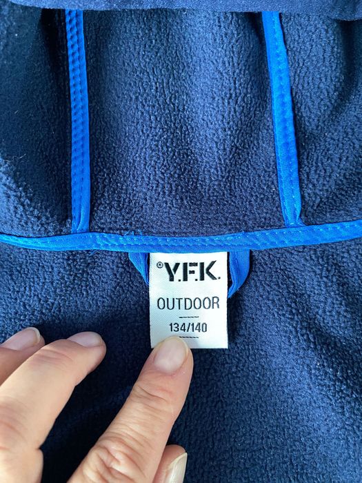 Kurtka softshell niebieska 134-140