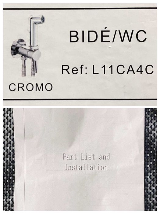 Kit Duche Higiénico ou Chuveiro de Bidé, NOVO (LER BEM TODO O ANÚNCIO)