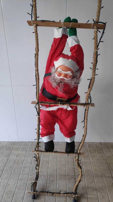 Pai Natal com iluminação - Decoração natal.