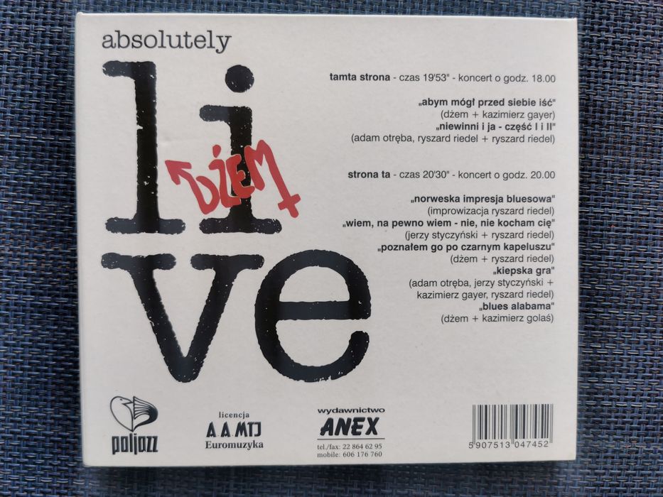 Dżem - Absolutely Live - płyta CD