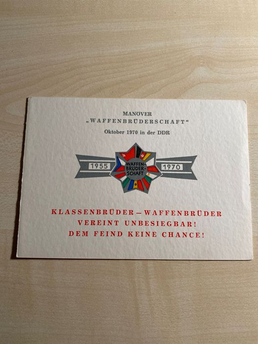 Heinz Hoffmann minister obrony NRD autograf