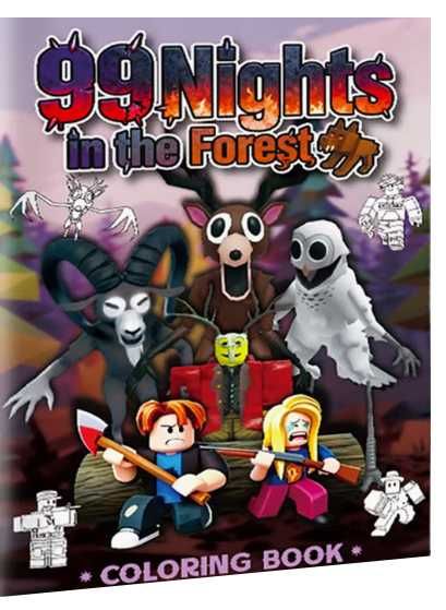 Kolorowanka 99 NOCY W LESIE ROBLOX Nights in the Forest