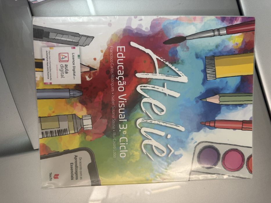 Manual Ateliê – Educação Visual 3.º Ciclo | Como Novo – 10€