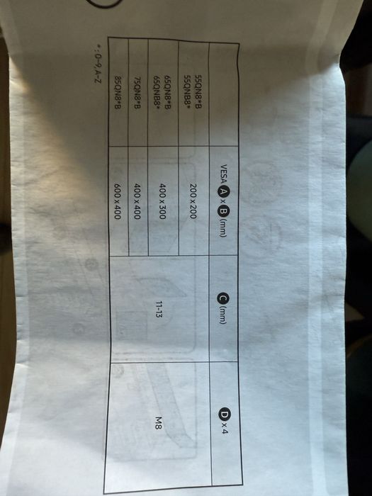 Noga podstawa do telewizor samsung nowa od telewizora 65 cali neo Qule