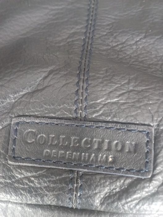 Skóra - torebka granatowa firmy Debenhams