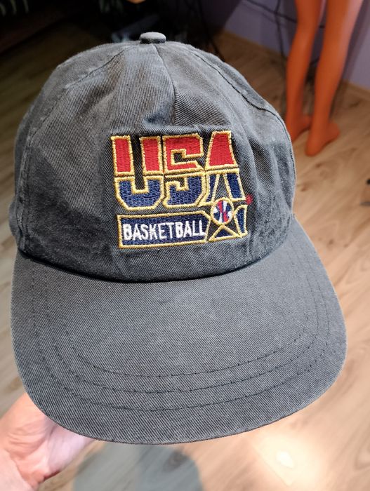 Czarna Oryginalna Czapka Z Daszkiem USA Basketball 1992 Dream Team AJD McDonald's Vintage 90s