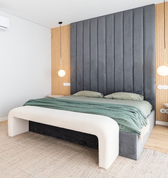 Vendo cama casal veludo