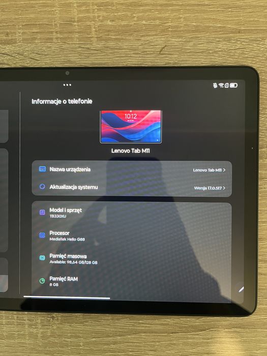 Tabel lenovo m11 8gb RAM ,na GWARANCJI