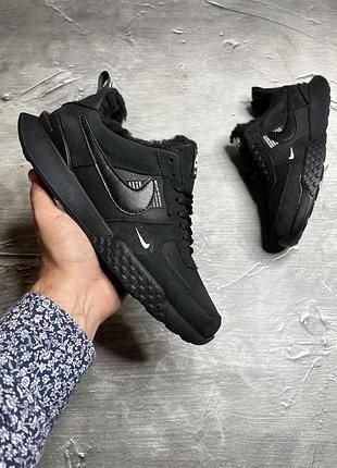 Зимние кроссовки -20° Nike air  black