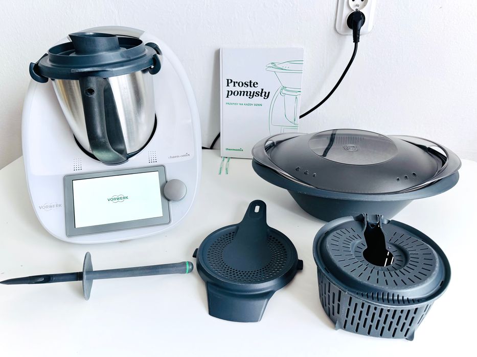 Robot kuchenny firmy Vorwerk Thermomix TM6 akcesoria biały idealny