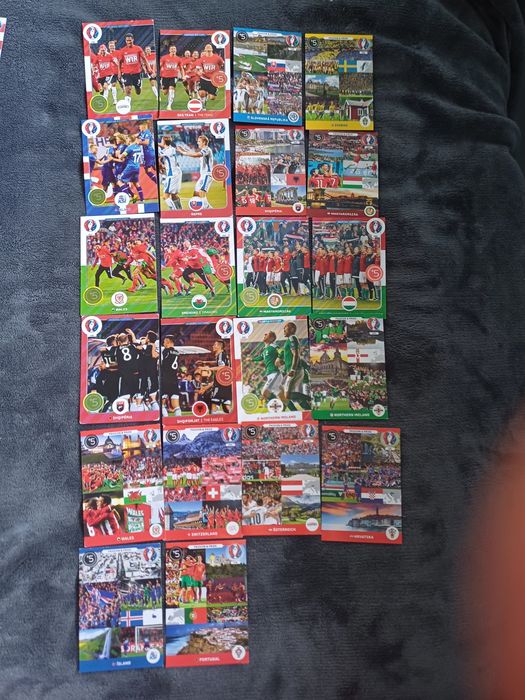 Karty piłkarskie euro 2016 Panini sprzedaż na sztuki