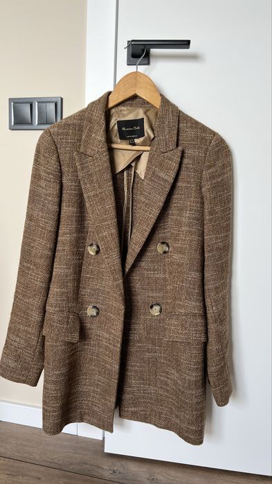 Піджак Massimo Dutti, твід, стиль old money